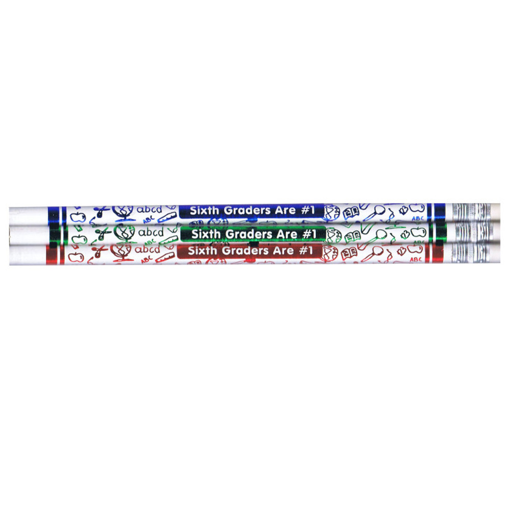 LAROSE INDUSTRIES- ROSE MOON Moon Products 6th Graders Are #1 Pencils, Pack of 12