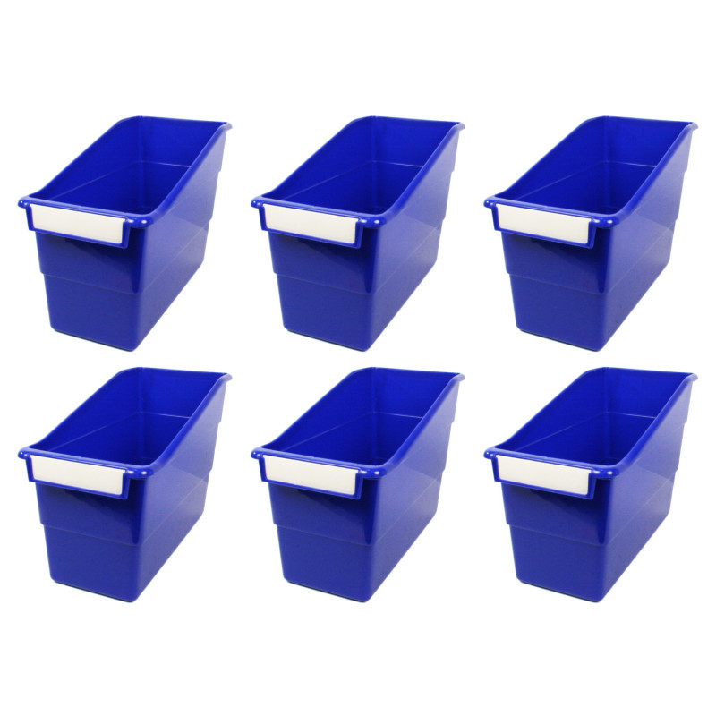 ROMANOFF PRODUCTS Romanoff Tattle® Shelf File, Blue, Pack of 6