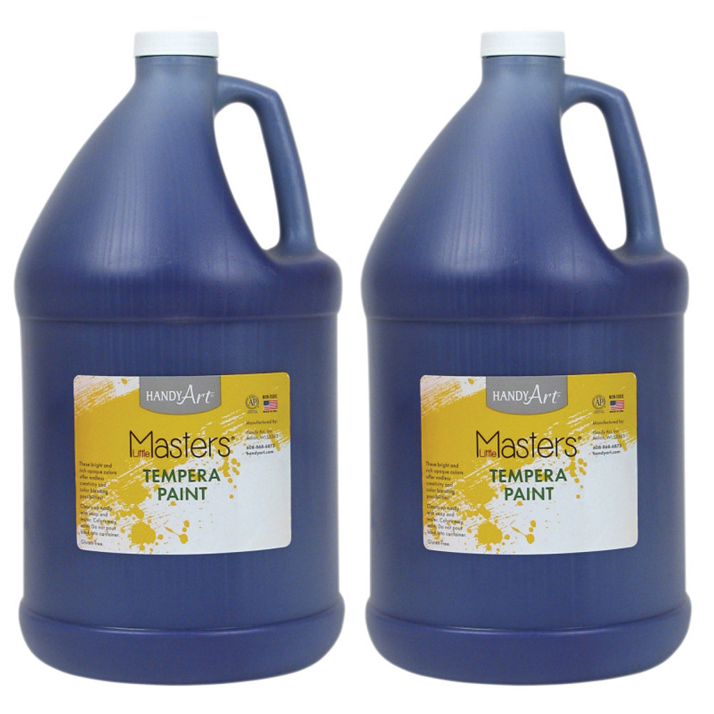 ROCK PAINT DISTRIBUTING CORP Handy Art® Little Masters® Tempera Paint, Violet, Gallon, Pack of 2