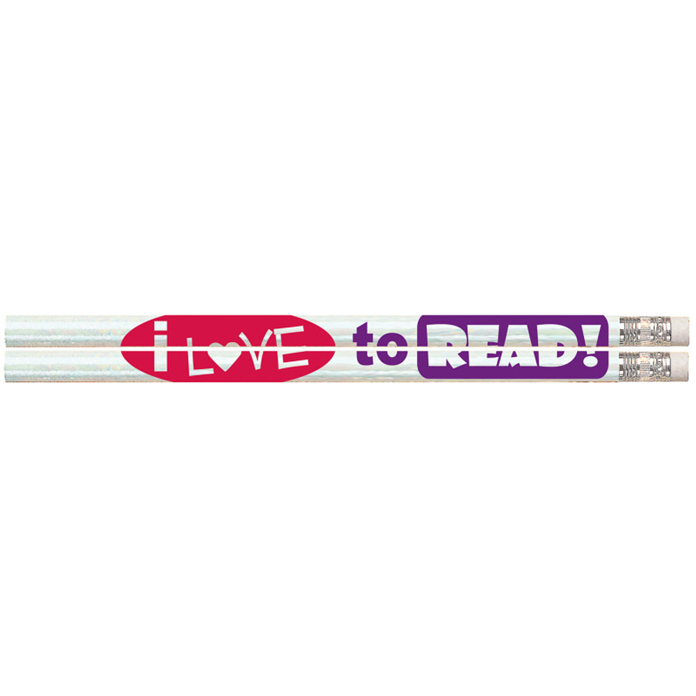 MUSGRAVE PENCIL CO INC Musgrave Pencil Company I Love to Read! Pencils, 12 Per Pack, 12 Packs