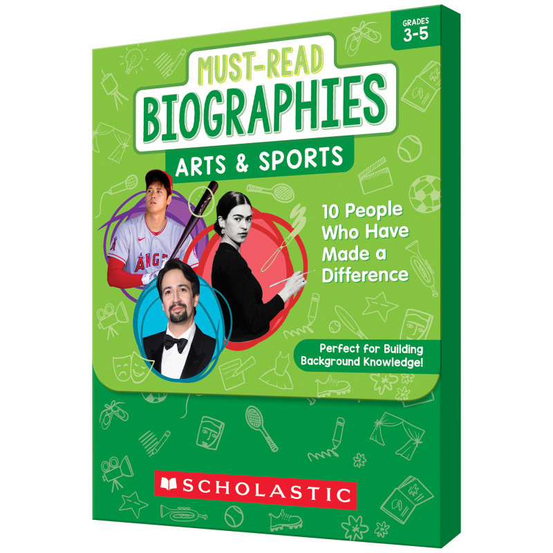 SCHOLASTIC TEACHING RESOURCES Scholastic Teaching Solutions Must Read Biographies Arts & Sports