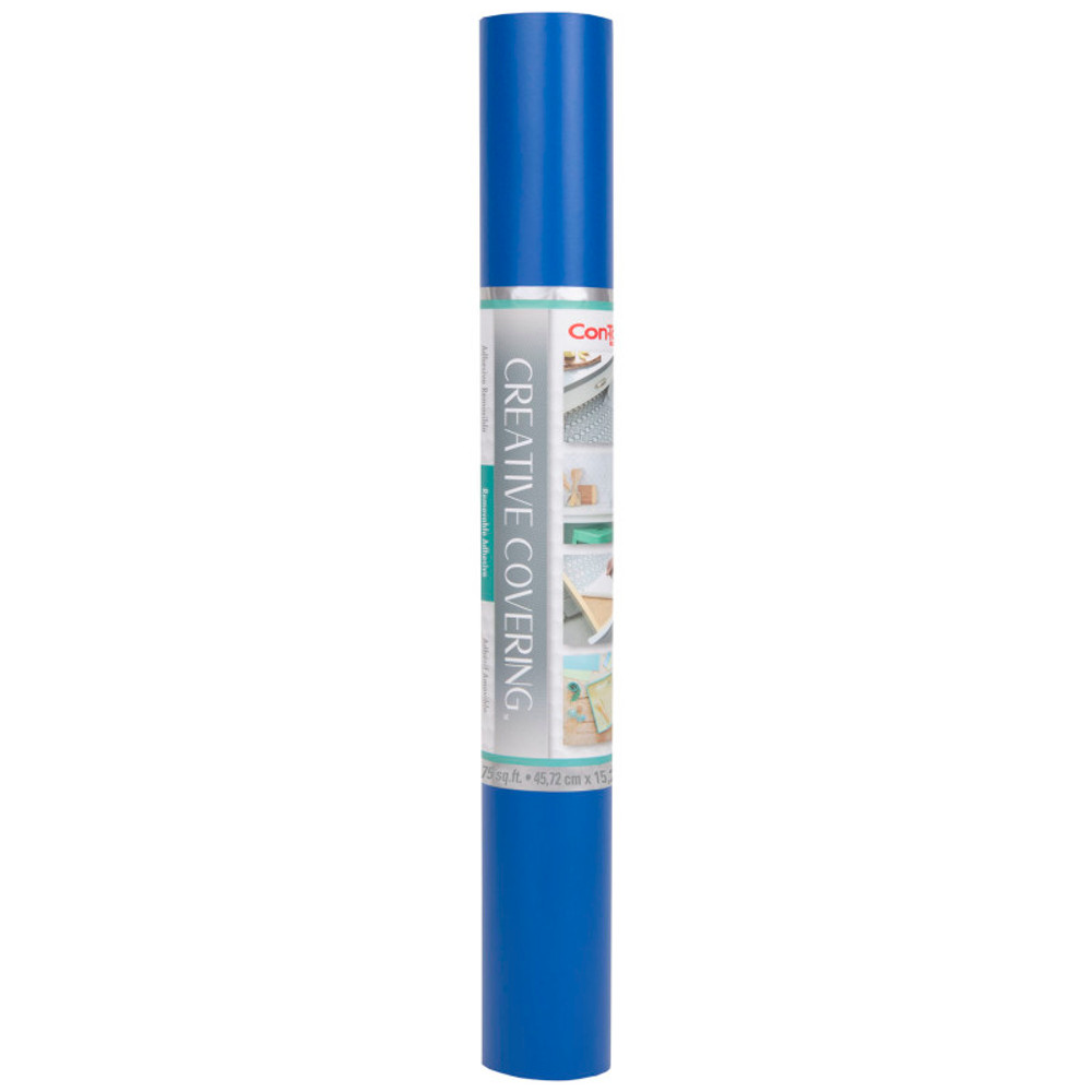 KITTRICH CORPORATION Con-Tact® Brand Creative Covering™ Adhesive Covering, Royal Blue, 18" x 50 ft