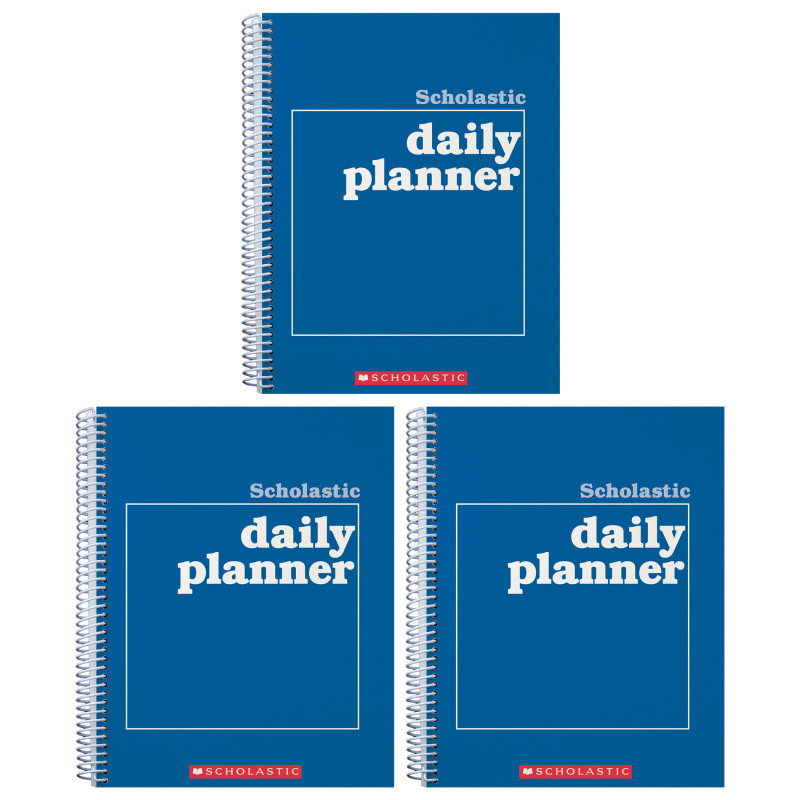 SCHOLASTIC TEACHING RESOURCES Scholastic Teaching Solutions Scholastic Daily Planner, Pack of 3