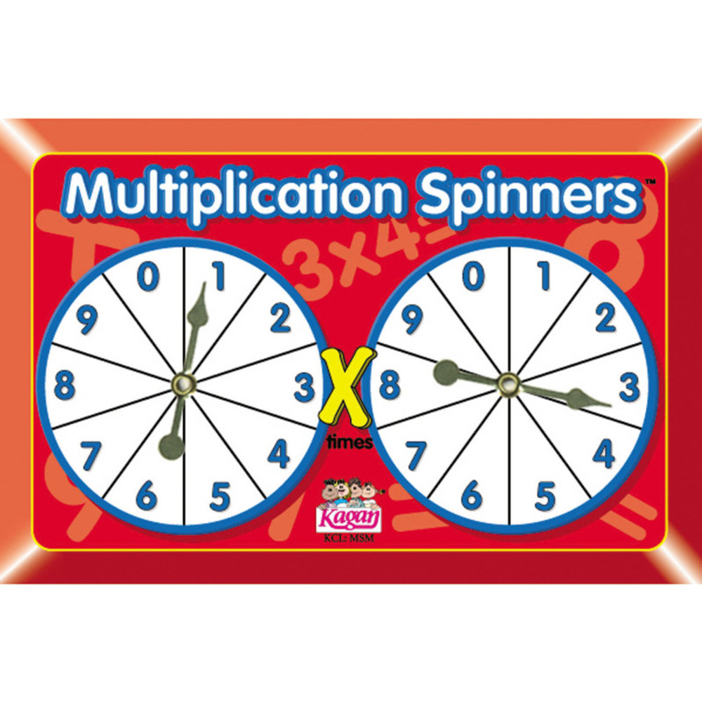 KAGAN PUBLISHING Kagan Publishing Multiplication Spinners