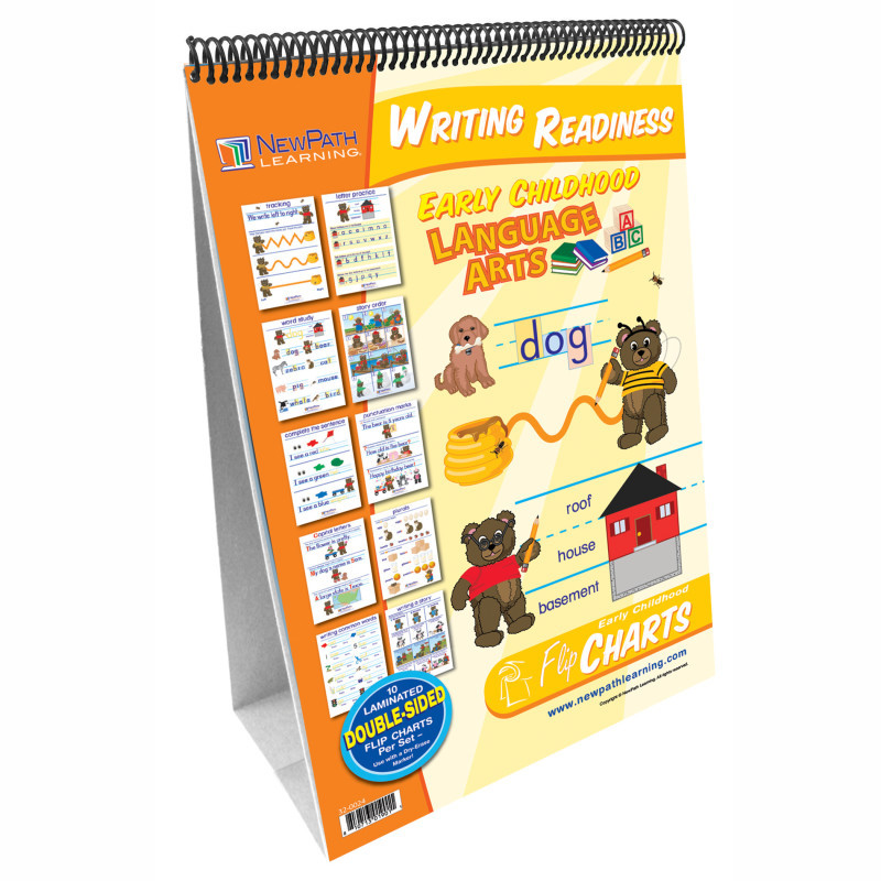 NEWPATH LEARNING NewPath Learning Early Childhood ELA Readiness Flip Chart, Writing Readiness