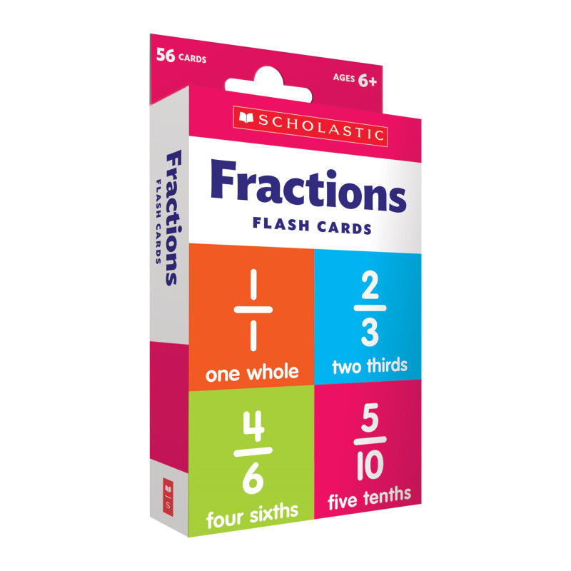 SCHOLASTIC TEACHING RESOURCES Scholastic Teaching Solutions Flash Cards: Fractions