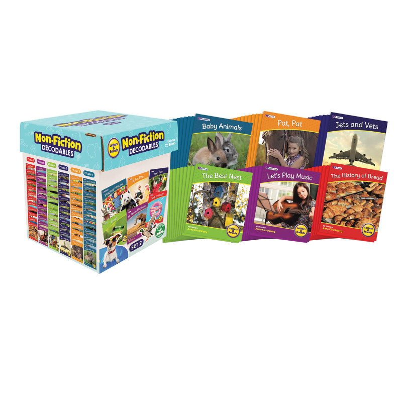 JUNIOR LEARNING Beanstalk Books Letters & Sounds Non-Fiction Decodables Boxed Set, Set 2