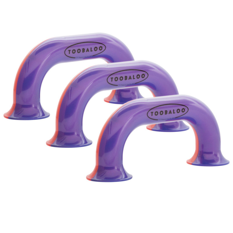 LEARNING LOFT Learning Loft® Toobaloo® Auditory Feedback Educational Tool, Red/Purple, Pack of 3