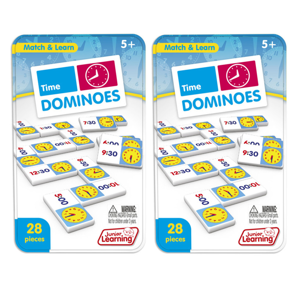 JUNIOR LEARNING Junior Learning® Time Dominoes, 2 Sets