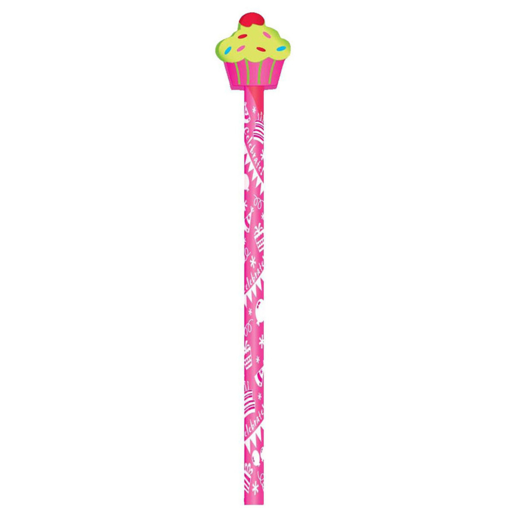 LAROSE INDUSTRIES- ROSE MOON Moon Products Pencil & Eraser Topper Write-Ons, Birthday Party, Pack of 36