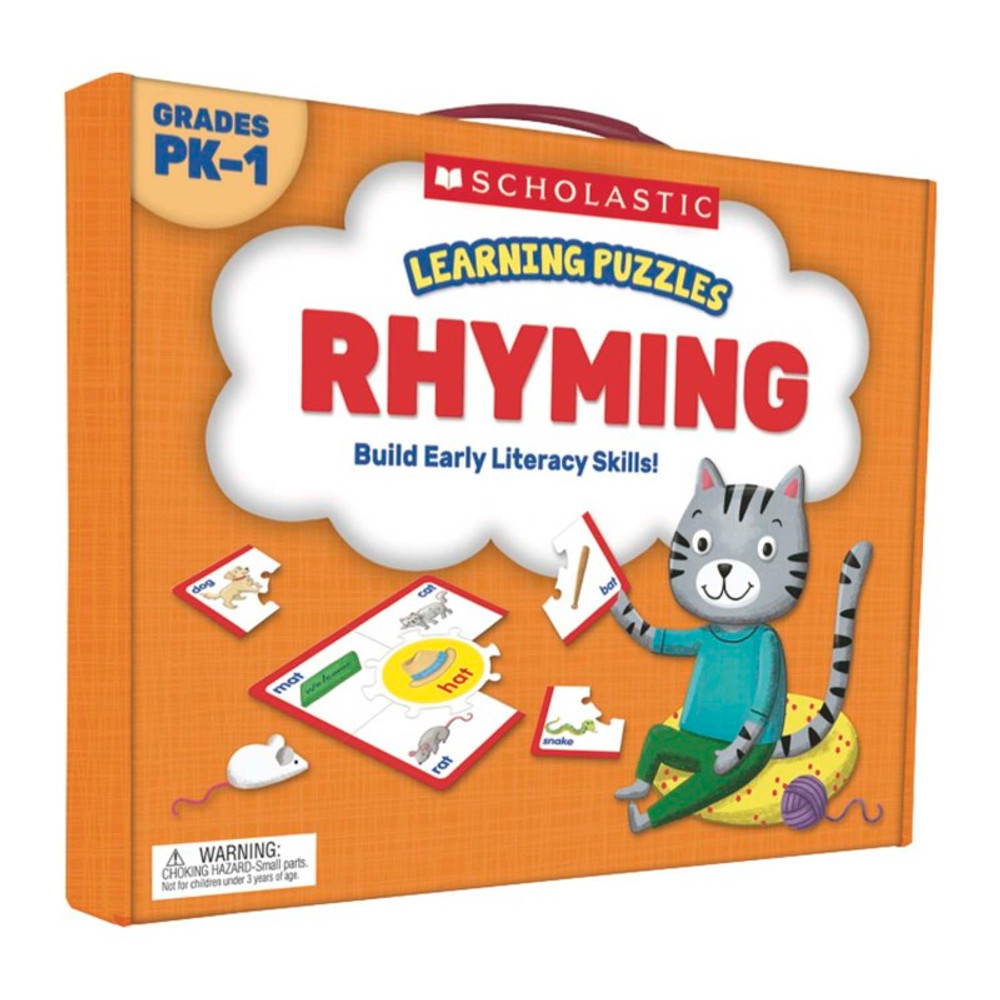 SCHOLASTIC TEACHING RESOURCES Scholastic Learning Puzzles: Rhyming, Grades PK-1