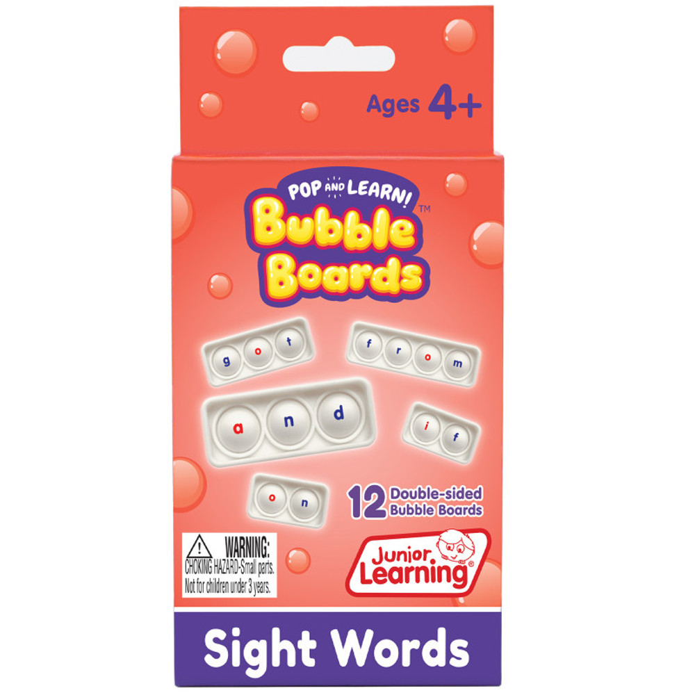 JUNIOR LEARNING Junior Learning® Sight Word Bubble Boards, Set of 12