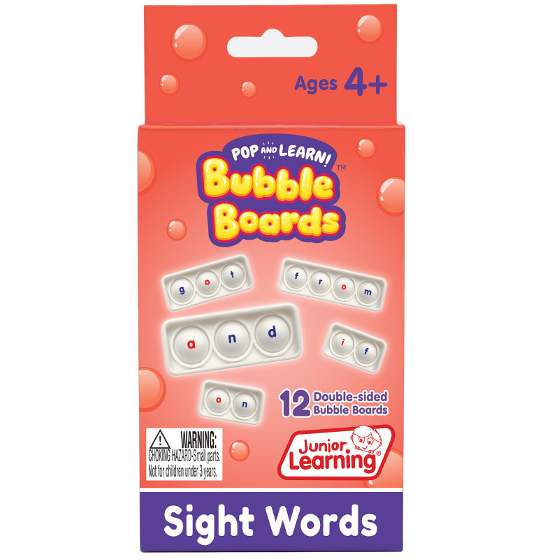 JUNIOR LEARNING Junior Learning® Sight Word Bubble Boards, Set of 12