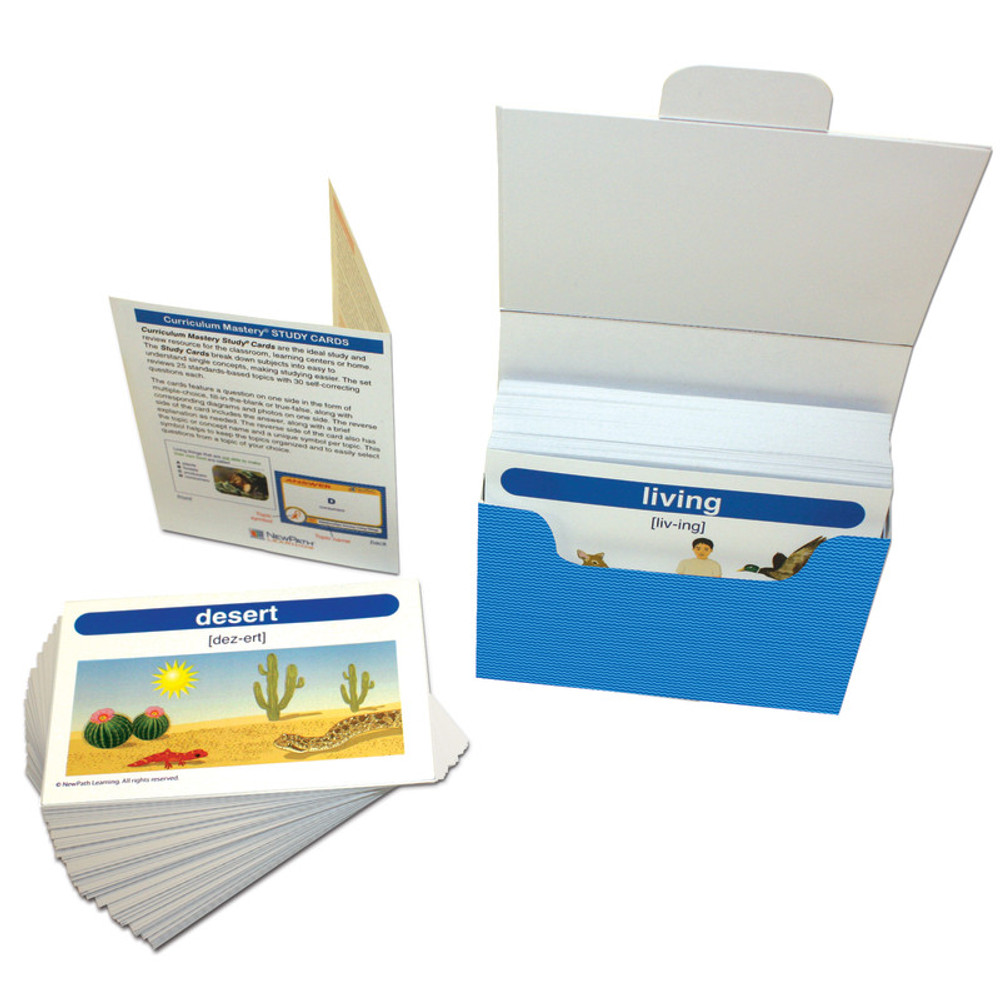 NEWPATH LEARNING NewPath Learning Science Vocabulary Builder Flash Card Set, Grades 1-2