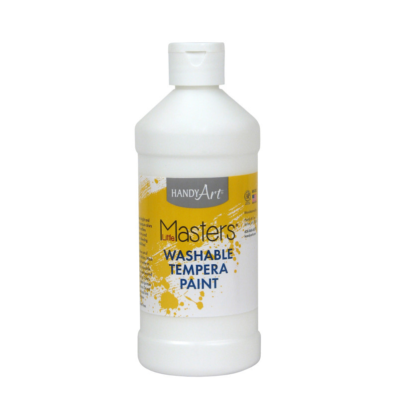 ROCK PAINT DISTRIBUTING CORP Handy Art® Little Masters® Washable Tempera Paint, White, 16 oz.