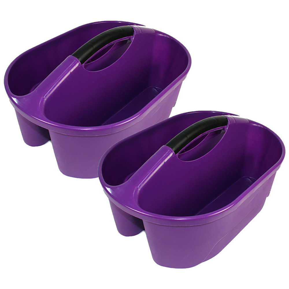 ROMANOFF PRODUCTS Romanoff Classroom Caddy, Purple, Pack of 2
