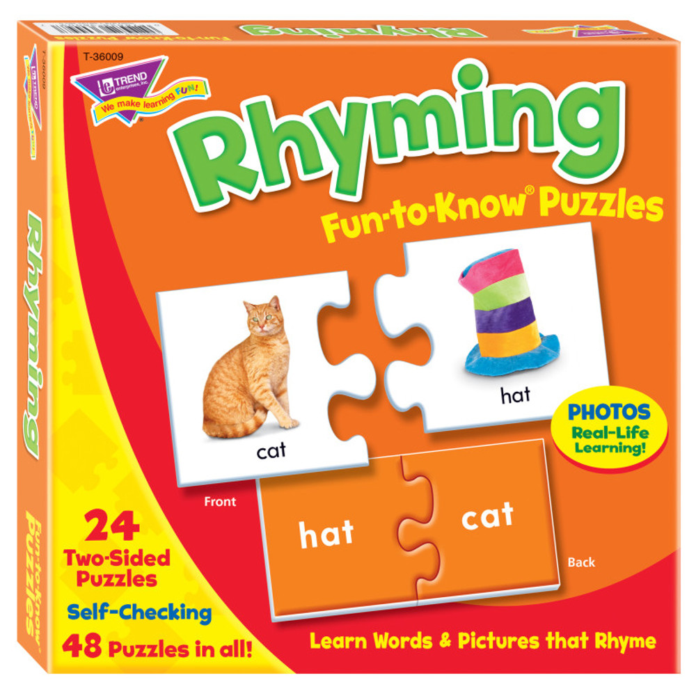 TREND ENTERPRISES INC. TREND Rhyming Fun-to-Know® Puzzles