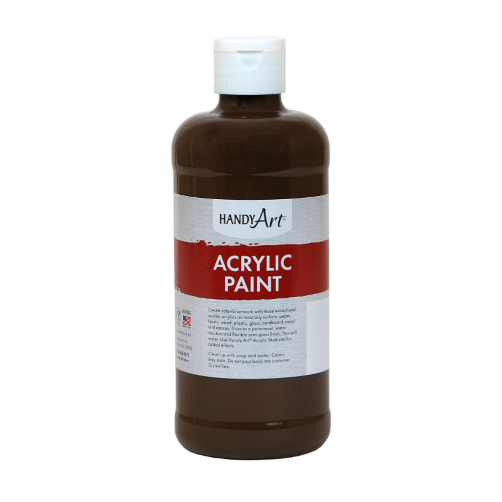 ROCK PAINT DISTRIBUTING CORP Handy Art® Acrylic Paint 16 oz, Burnt Umber