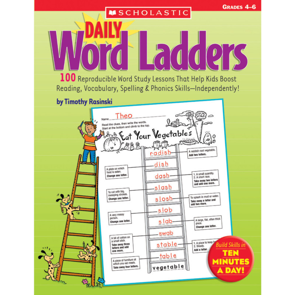 SCHOLASTIC TEACHING RESOURCES Scholastic Teaching Solutions Daily Word Ladders, Grades 4-6