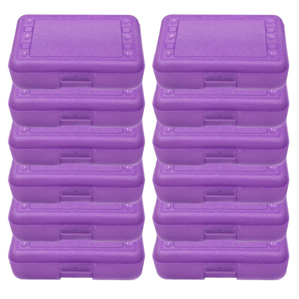ROMANOFF PRODUCTS Romanoff Pencil Box, Purple Sparkle, Pack of 12