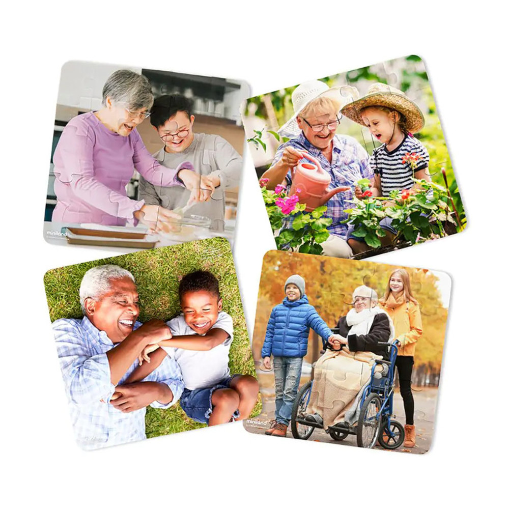 MINILAND EDUCATIONAL CORPORATION Miniland Grandparents Puzzles, Set of 4