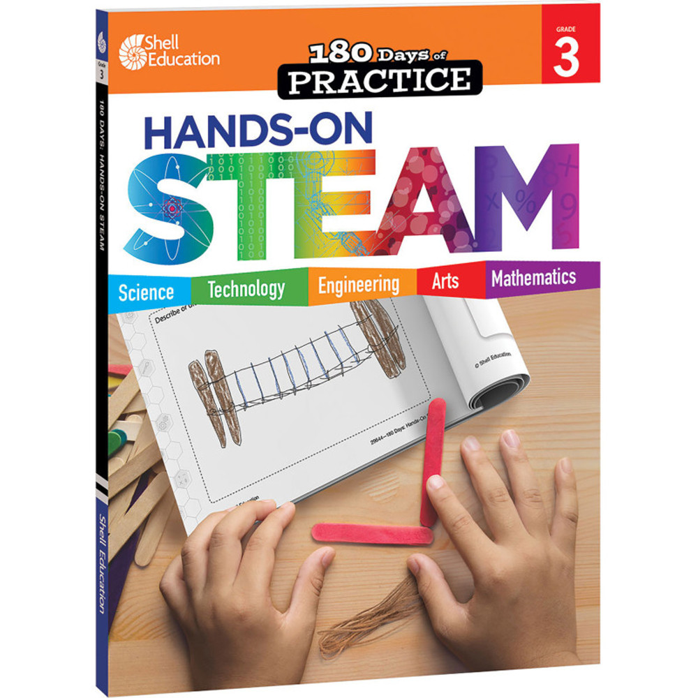 SHELL EDUCATION Shell Education 180 Days: Hands-On STEAM, Grade 3