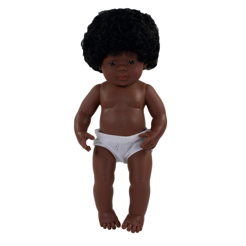 MINILAND EDUCATIONAL CORPORATION Miniland Anatomically Correct 15" Baby Doll, African-American Girl