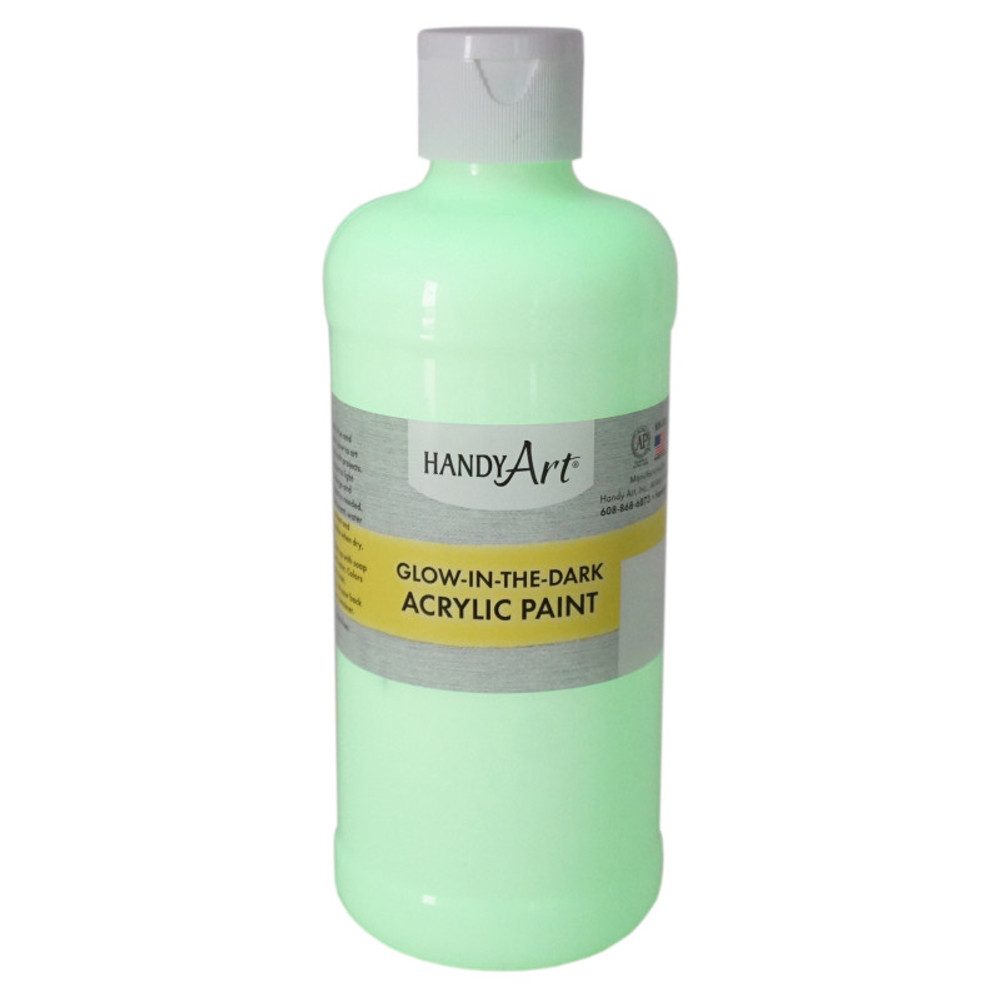 ROCK PAINT DISTRIBUTING CORP Handy Art® Glow-in-the-Dark Acrylic Paint 16 oz., Clear Glow