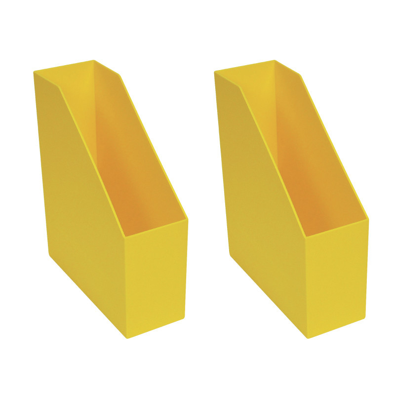 ROMANOFF PRODUCTS Romanoff Magazine File, Yellow, Pack of 2