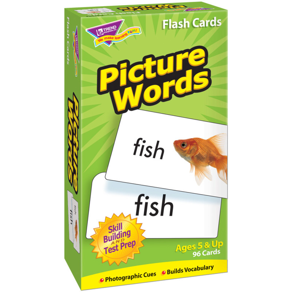 TREND ENTERPRISES INC. TREND Picture Words Skill Drill Flash Cards