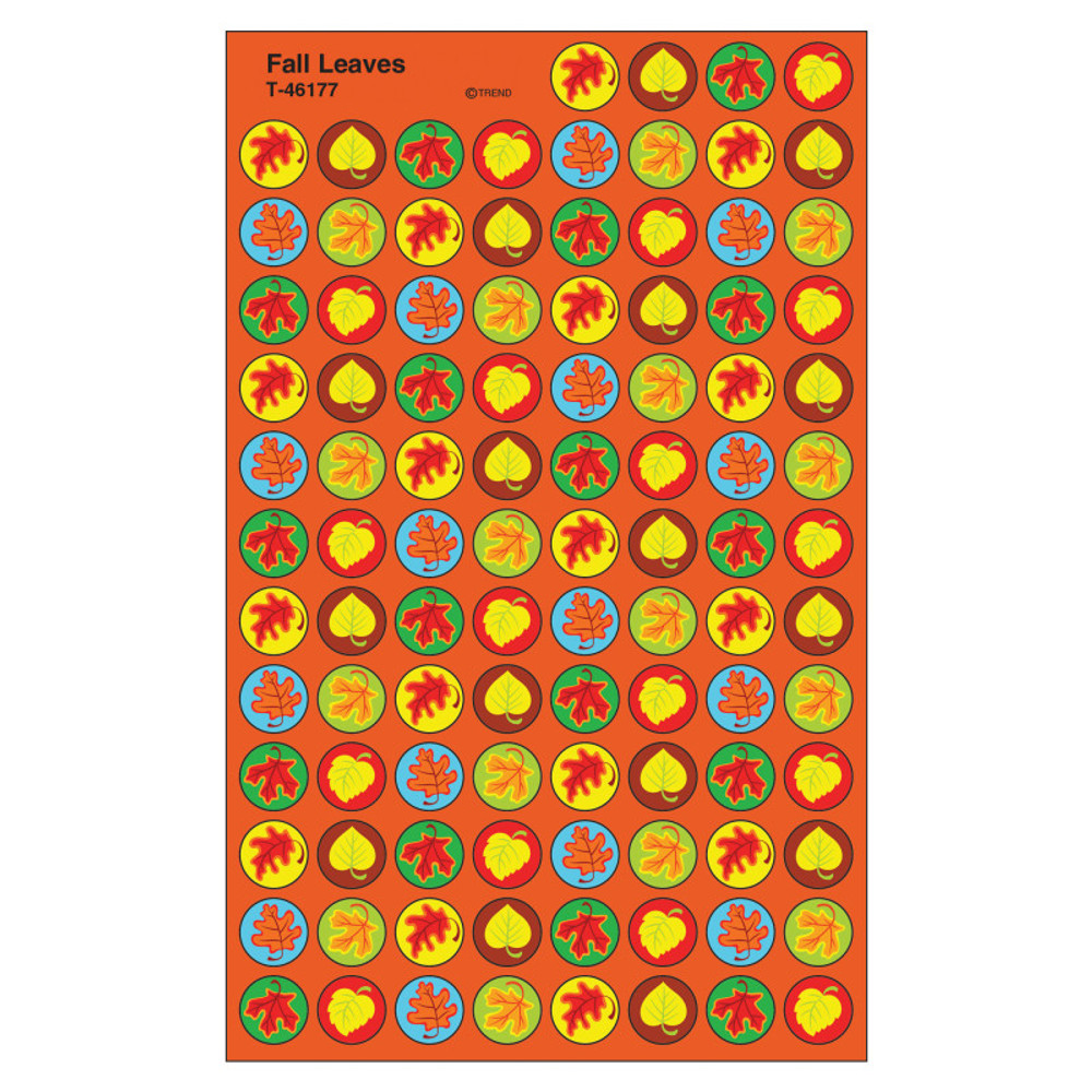 TREND ENTERPRISES INC. TREND Fall Leaves superSpots® Stickers, 800 ct