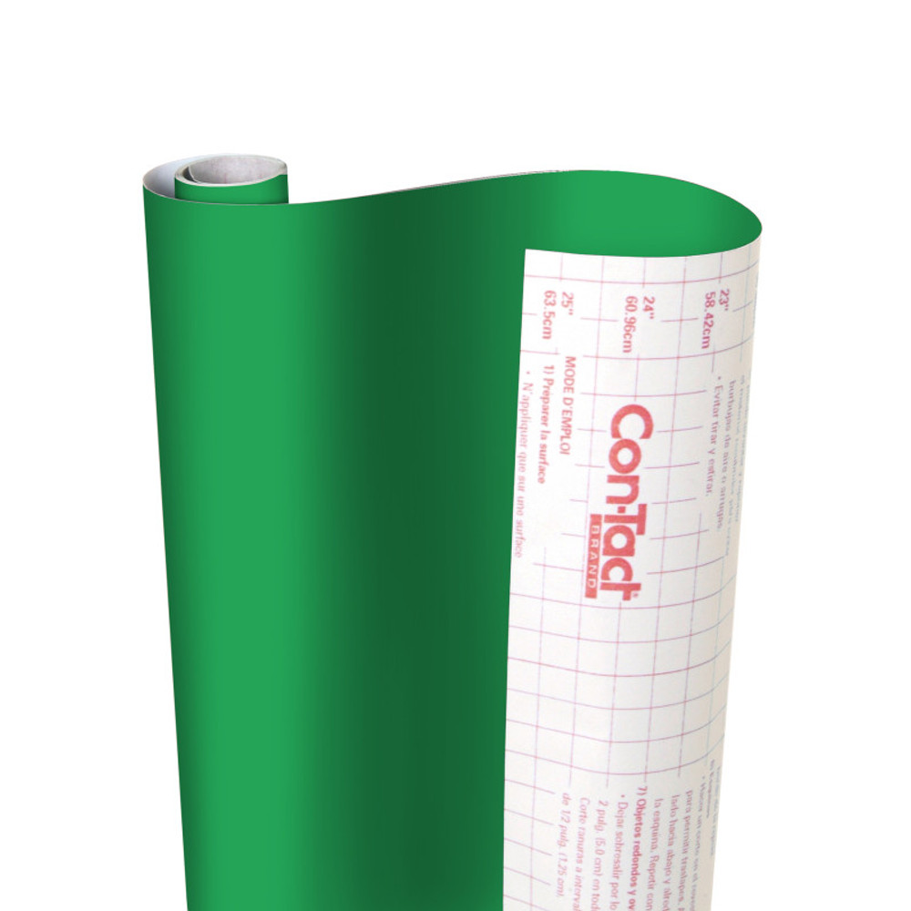 KITTRICH CORPORATION Con-Tact® Brand Creative Covering™ Adhesive Covering, Green, 18" x 16 ft