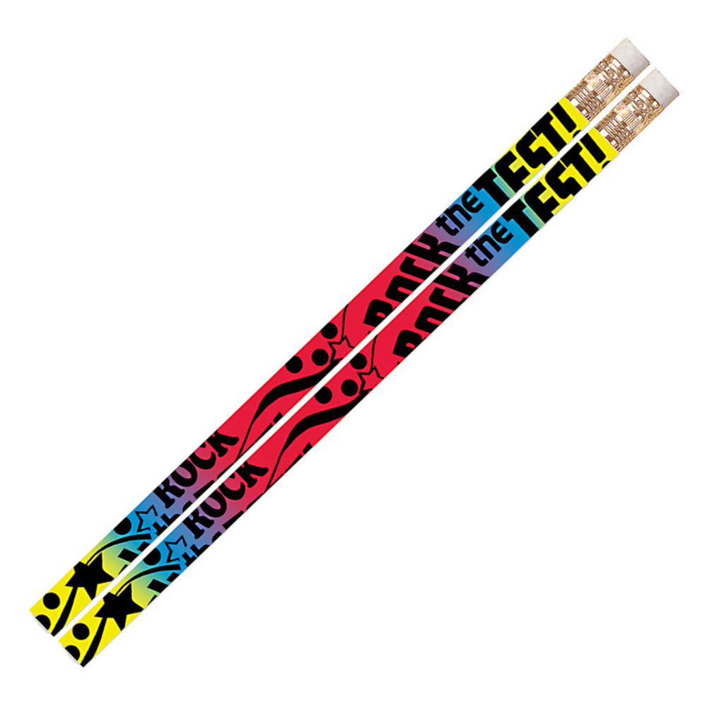 MUSGRAVE PENCIL CO INC Musgrave Pencil Company Rock The Test Motivational Pencil, Pack of 12