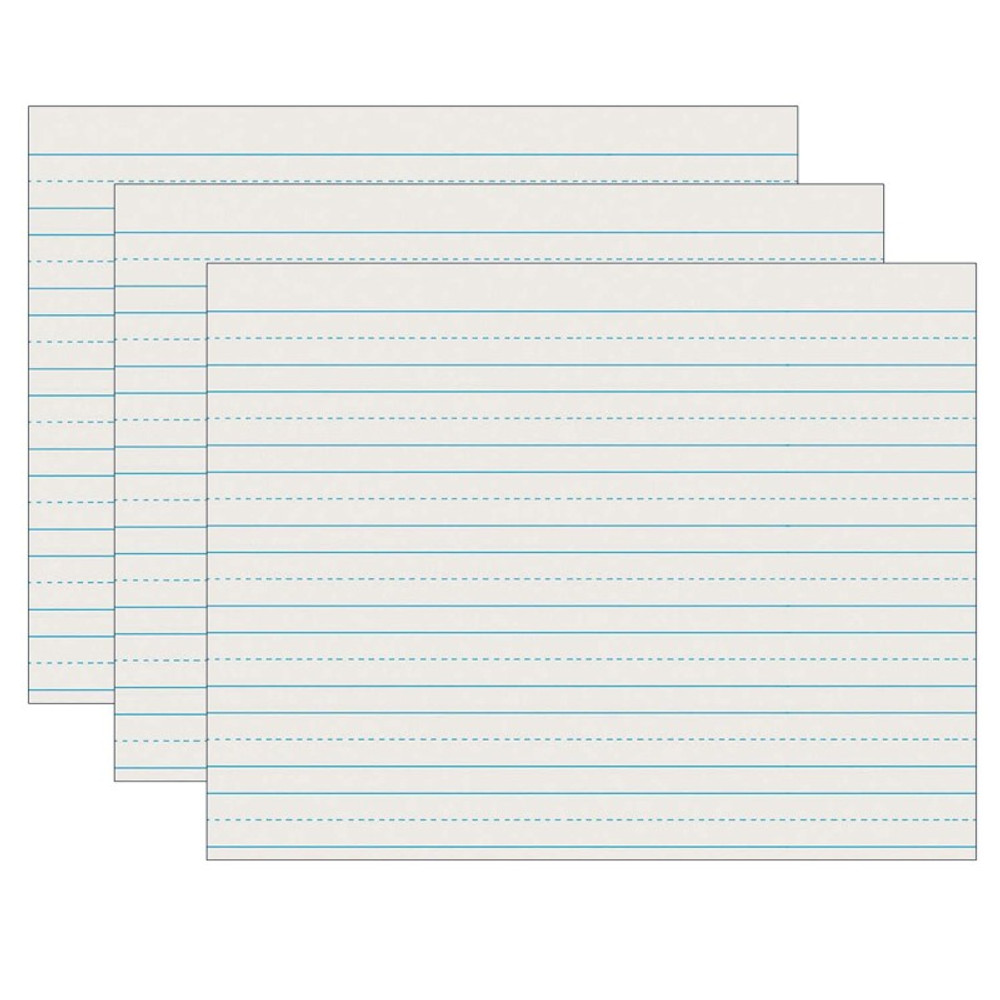 DIXON TICONDEROGA CO Pacon® Newsprint Handwriting Paper, Skip-A-Line, Grade 2, 3/4" x 3/8" x 3/8" Ruled Long, 11" x 8-1/2", 500 Sheets Per Pack, 3 Packs