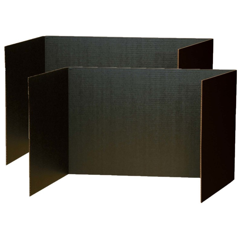 DIXON TICONDEROGA CO Pacon® Privacy Boards, Black, 48" x 16", 4 Per Pack, 2 Packs