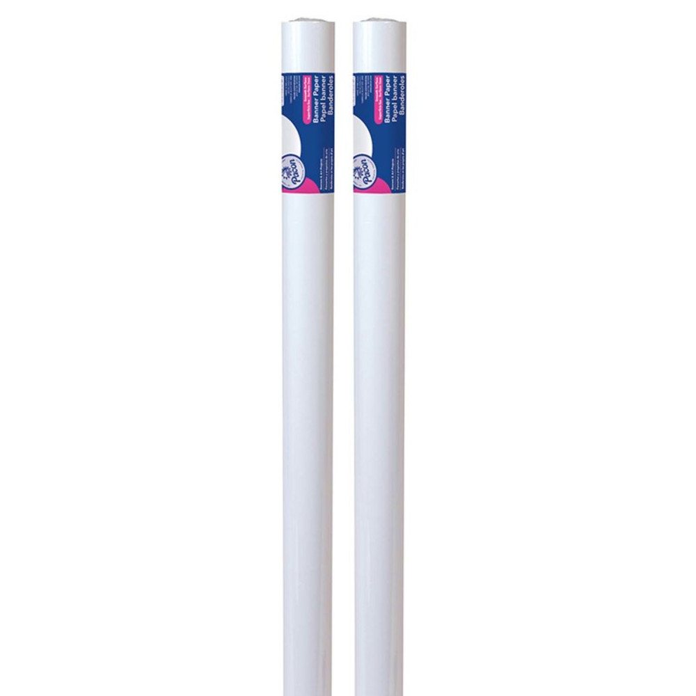 DIXON TICONDEROGA CO Pacon® Banner Roll, White, 36" x 75' Per Roll, 2 Rolls DIXON TICONDEROGA CO Pacon® Banner Roll, White, 36" x 75' Per Roll, 2 Rolls