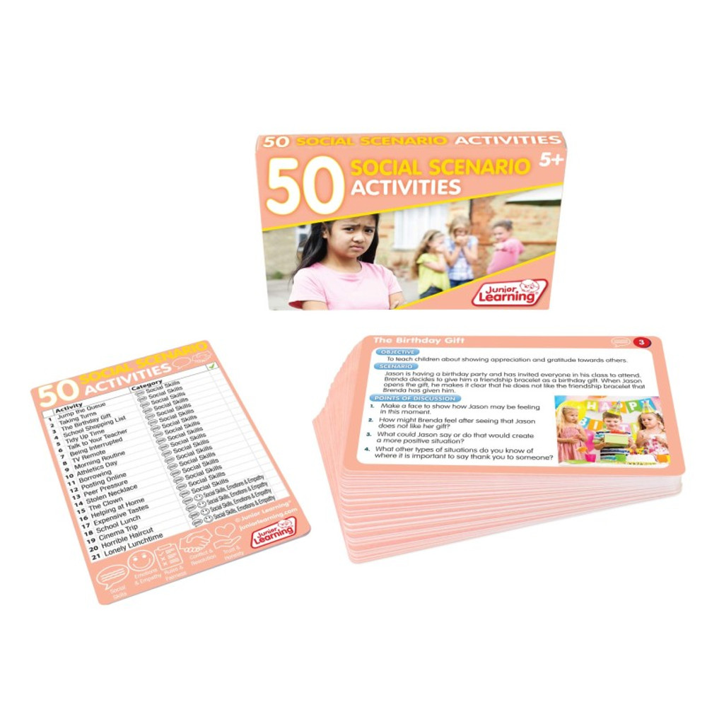 JUNIOR LEARNING Junior Learning® 50 Social Scenario Activities