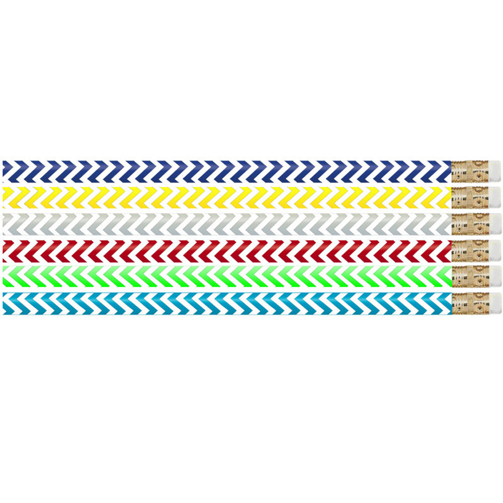 MUSGRAVE PENCIL CO INC Musgrave Pencil Company Chevron Chic Pencil, 12 Per Pack, 12 Packs