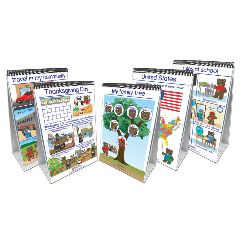 NEWPATH LEARNING NewPath Learning Social Studies Readiness Flip Chart, Set of All 5