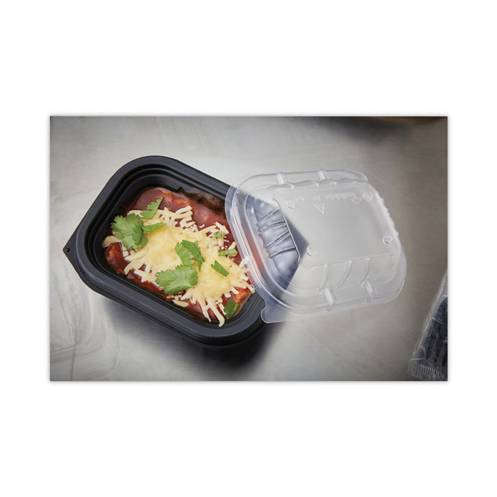 PACTIV EVERGREEN CORPORATION YCNV6X4PPDL EarthChoice Entree2Go Takeout Container Vented Lid, 5.65 x 4.25 x 0.93, Clear, Plastic, 600/Carton
