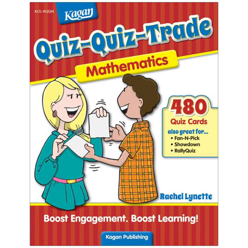 KAGAN PUBLISHING Kagan Publishing Quiz-Quiz-Trade: Mathematics, Grades 3-6