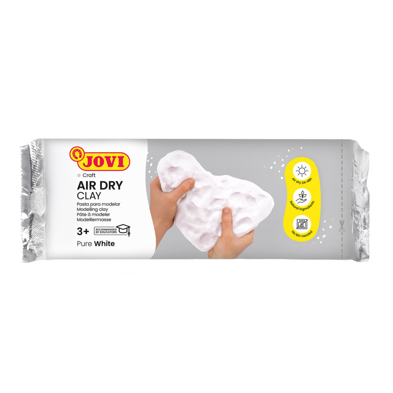 JOVI SA JOVI Air Dry Clay, White, 1.1lb Bar