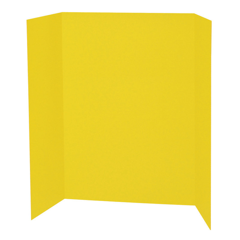 DIXON TICONDEROGA CO Pacon® Presentation Board, Yellow, Single Wall, 48" x 36", 1 Board