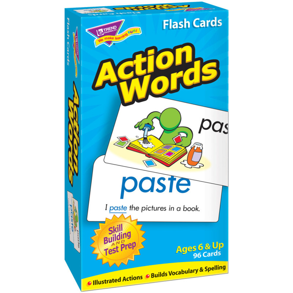 TREND ENTERPRISES INC. TREND Action Words Skill Drill Flash Cards
