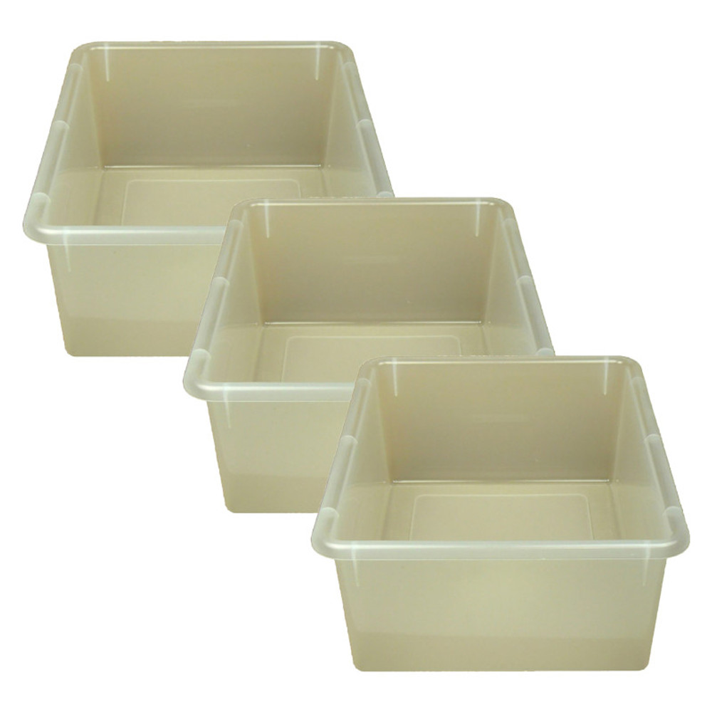 ROMANOFF PRODUCTS Romanoff Double Stowaway® Tray Only, Clear, Pack of 3