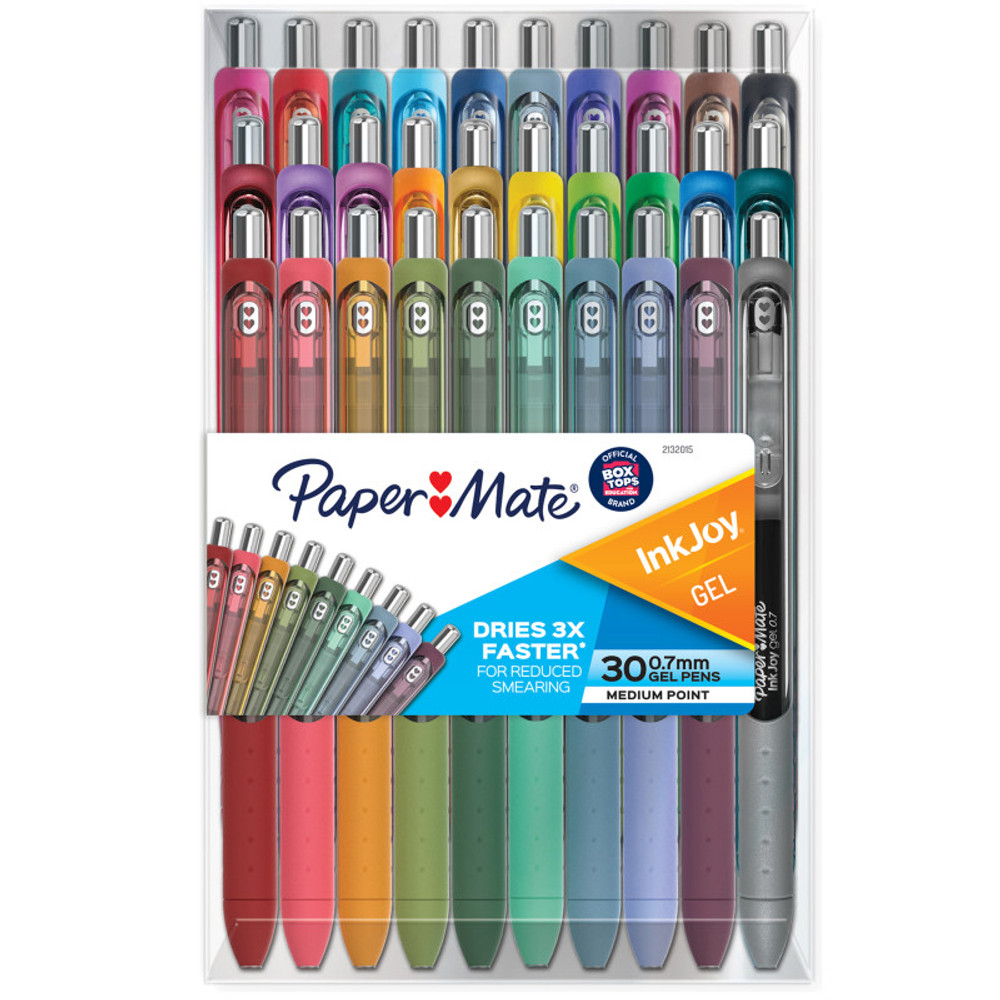 NEWELL BRANDS DISTRIBUTION LLC Paper Mate® InkJoy Gel Pens, Assorted Colors, Medium Point (0.7mm), 30 Count