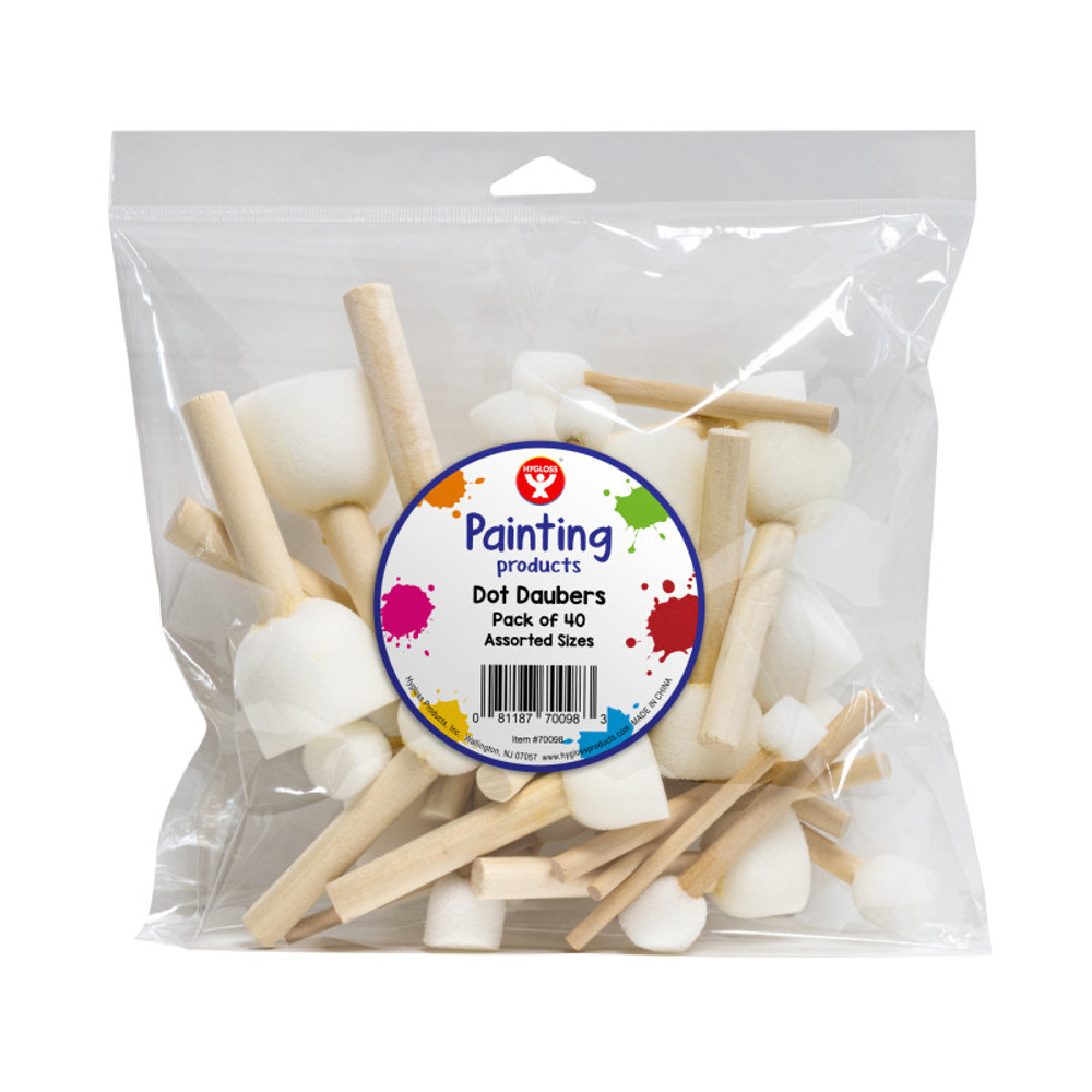 HYGLOSS PRODUCTS INC. Hygloss® Dot Daubers, 4 Sizes, Pack of 40