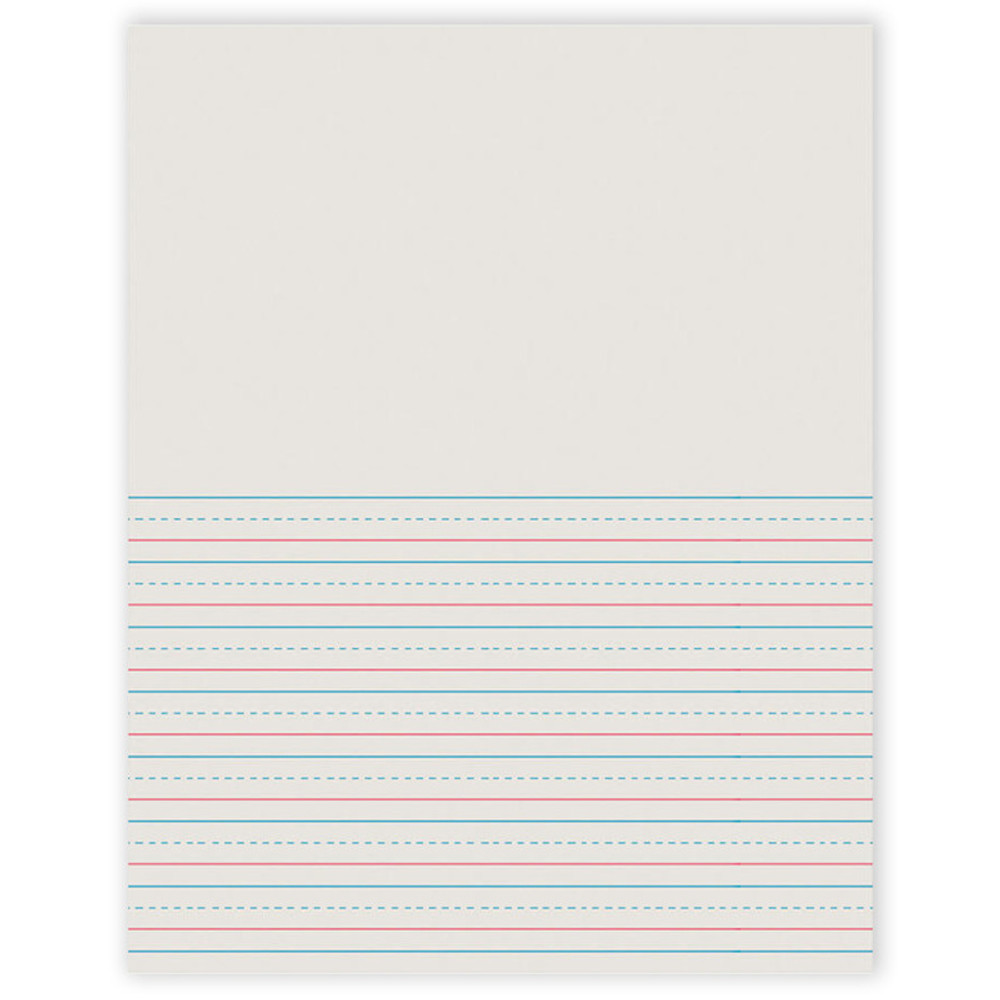 DIXON TICONDEROGA CO Pacon® Newsprint Handwriting Paper, Picture Story, Grade 2, 1/2" x 1/4" x 1/4" Ruled Short, 8-1/2" x 11", 500 Sheets DIXON TICONDEROGA CO Pacon® Newsprint Handwriting Paper, Picture Story, Grade 2, 1/2" x 1/4" x 1/4" Ruled Short, 8-1/2" x 11", 500 Sheets