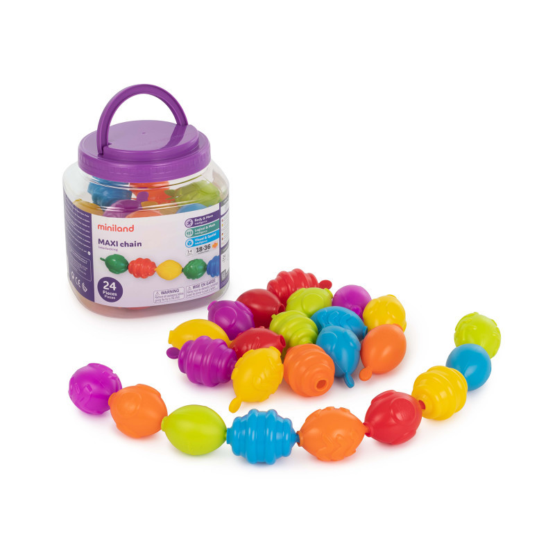 MINILAND EDUCATIONAL CORPORATION Miniland Maxichain, Pack of 24