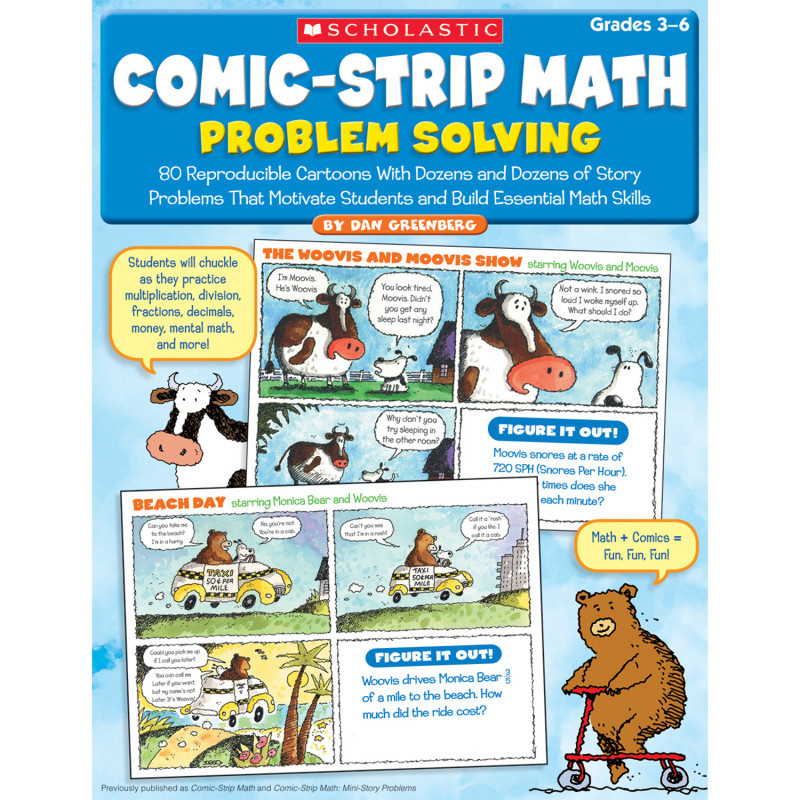 SCHOLASTIC TEACHING RESOURCES Scholastic Teaching Solutions Comic-Strip Math: Problem Solving Book